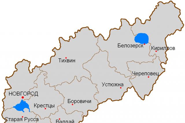 Кирилловский уезд новгородской губернии карта