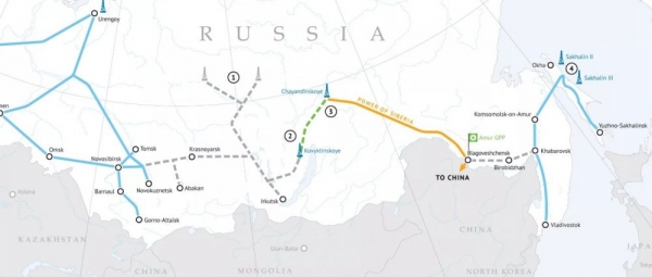 Россия и Китай запускают новый газопровод и строят первую систему транспортировки на Восток