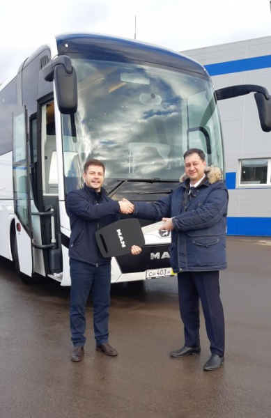 Первый туристический автобус MAN Lion’s Coach отгружен для Госкорпорации «Росатом»